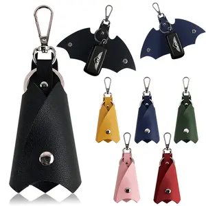 Men and Women Motorcycle Keychain PU Leather Creative Batman Shaped Car Key Bag Key Chain Pendant