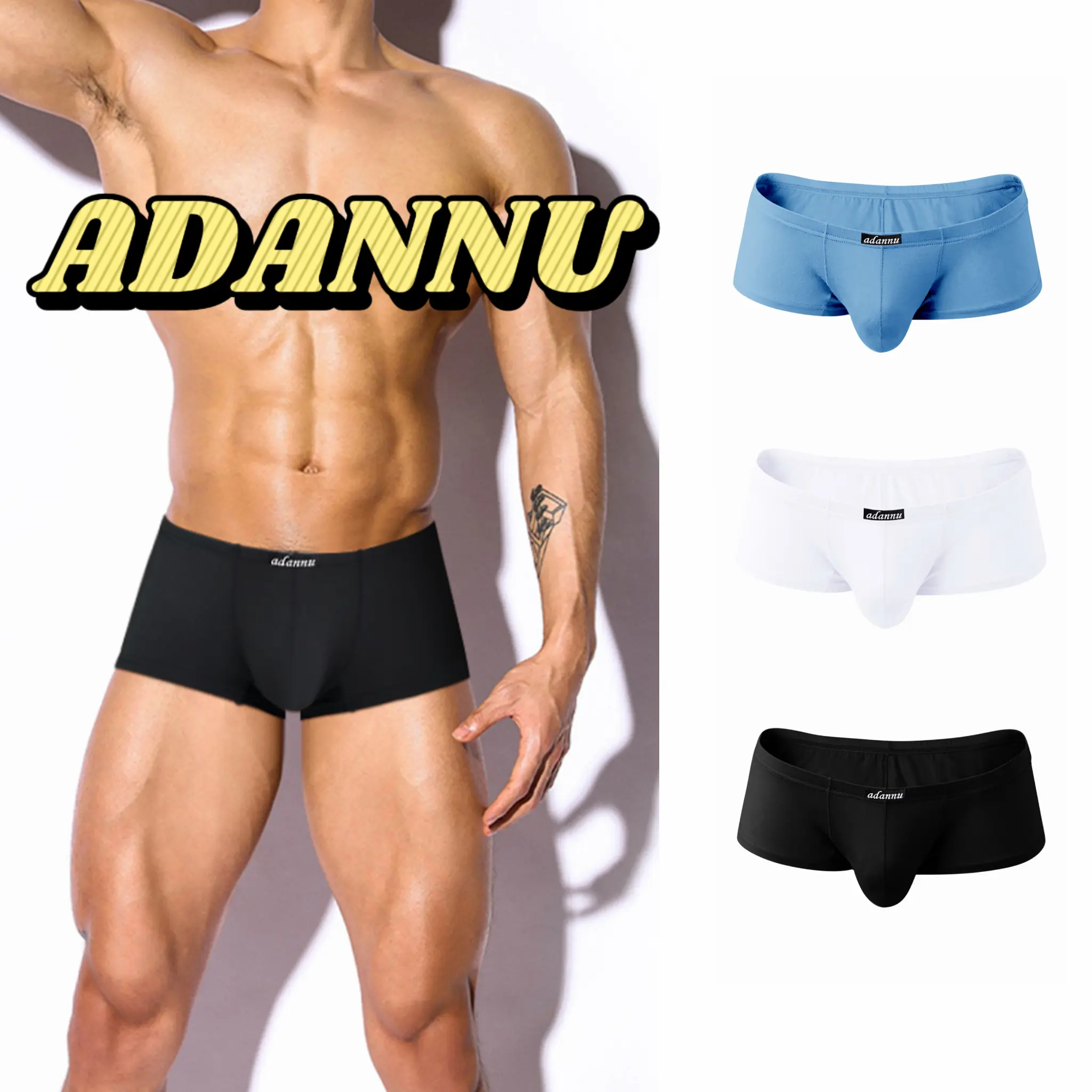Men's Modal Trunks - Menswear Casual Breathable Underwear, Low-Rise, Hip-Hugging, Slim Fit, Soft, High Elastic Hold, Seamless, Plain, Stylish Underpants