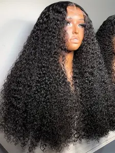Curly Wigs with 180% Density and 26-Inch Length, 13x4x1 Lace Front for Women, Glueless and Heat Resistant Natural Style for Daily Use, Fluffy Curly Wig