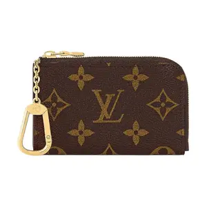 Louis Vuitton Noa Key Pouch for Women, Monogram Canvas, Blue and Brown