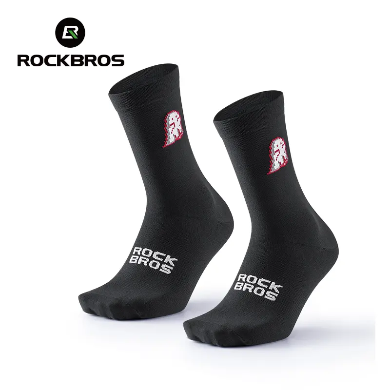 ROCKBROS Aerodynamic Cycling Socks with Wear-resistant Heel | For Men Women Youth,VNS Halloween Series, Breathable & Wicking, Athletic Crew Socks