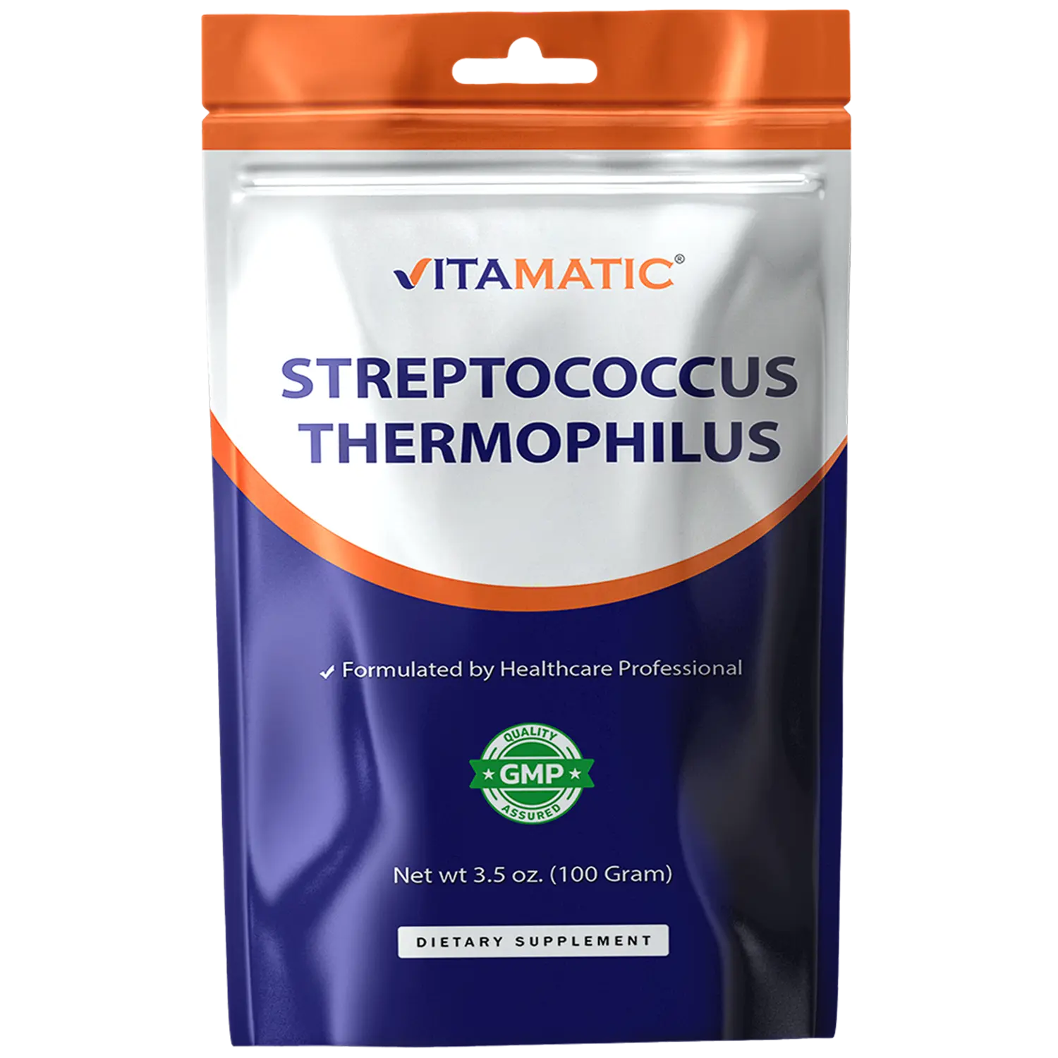 Vitamatic Streptococcus Thermophilus Probiotic Powder 100 Gram 3.5 OZ 100 Servings Digestive Health Support