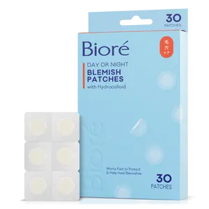 Bioré Skincare Blemish Patches, Medical Grade Ultra-Thin Hydrocolloid, for Covering Acne Zits and Pimples, HSA/FSA Approved, 30-Count Pack