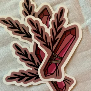 Pink Crystal Sticker