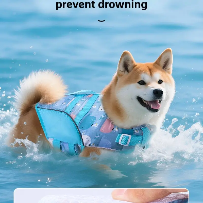 Dog Life Jacket for Small Medium Large Dogs, Corgi Teddy Poodle Bulldog Golden Retriever, Pet Swimming Clothes Outdoor, Safe and Comfortable