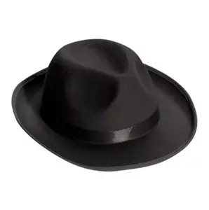 Black Fedora Hat – Deluxe Adult