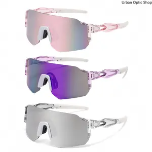 3 Pack Cycling Sunglasses, Windproof UV400 Sports Eyewear for Outdoor Fishing, Hiking, Mountain Bike & Road Biking