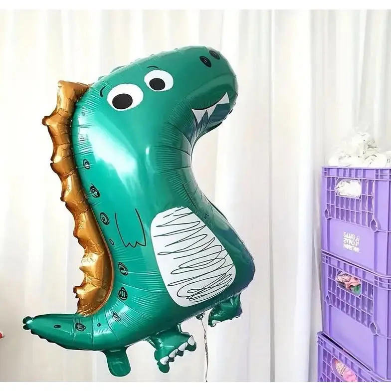 Giant Dinosaur Foil Balloon - Fun T-Rex Balloon for Kids Parties, Jurassic Decor