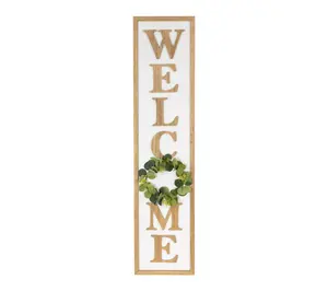 Northlight Welcome Wooden Framed Outdoor Porch Sign - 40"