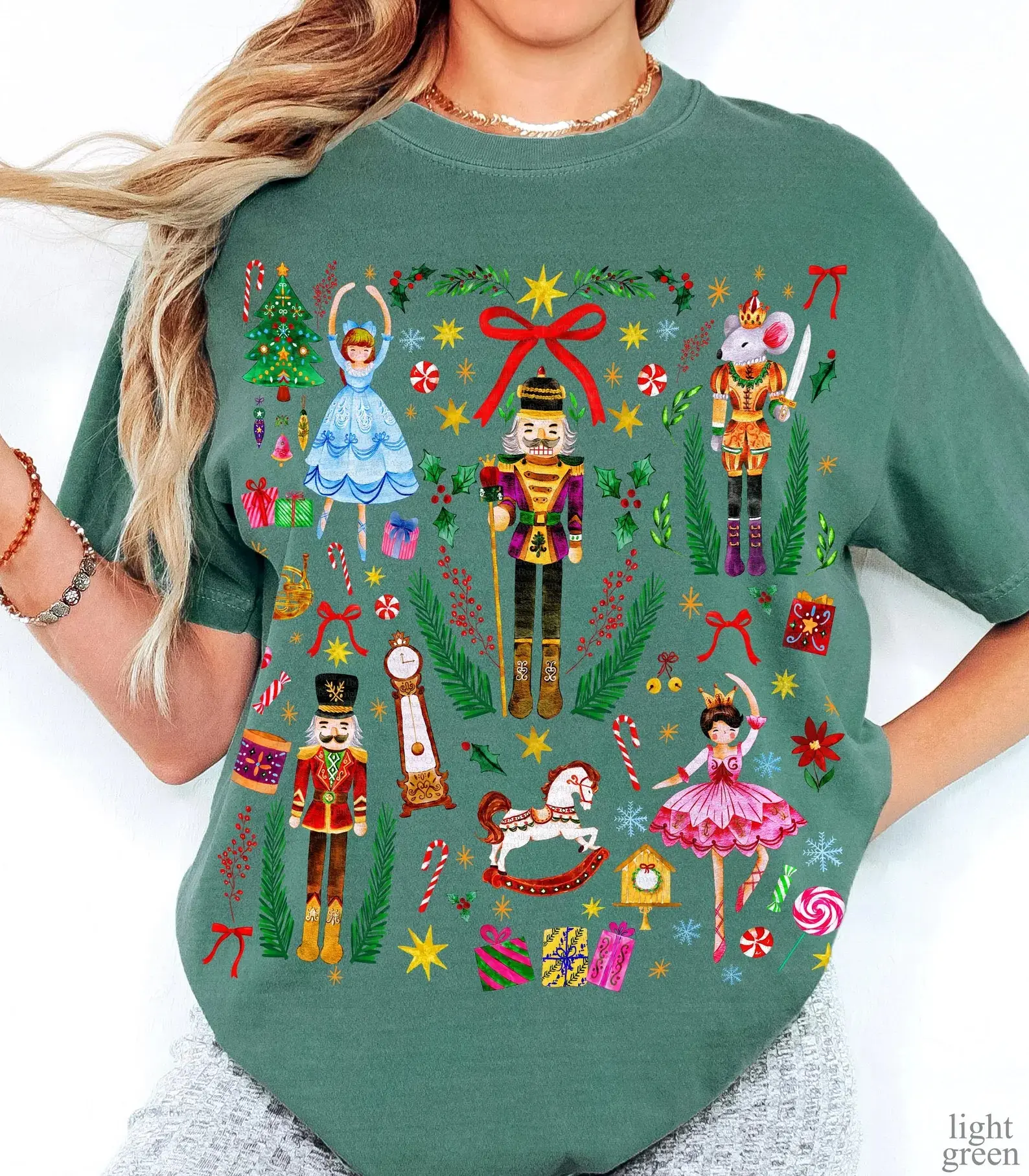 Comfort Colors Nutcracker Christmas T-Shirt, Vintage Holiday Ballet Graphic Tee, Festive Nutcracker Soldier Shirt, Christmas Unisex Gift Tee