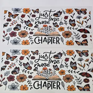 16oz Just one more chapter Wrap - UV DFT - Ready to Ship - Drinkware, Bottle