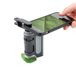 Microbrite Portable Digital Pocket Microscope For Or Adults  Accurate 60x-120x Zoom Handheld With Phone Clip & Smartphone App (mm-350)