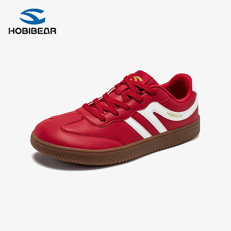 HOBIBEAR Unisex Barefoot Shoes, Minimalist Lace-Up Fabric and Leather Low Top Walking Shoes with Wide Toe Box and 0-Drop Sole for Outdoors, Athletic, Runner, Training, Balance, Round Toe, All Seasons, Running, Breathable, Closed, Casual, Lace-Up Closure C