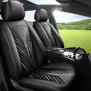 Car Seat Covers,Full Set 2/5 Seats Custom Fit for Ford Chevrolet Equinox 2007-2025,Faux Leather Car Seat Cover Seat Cushion Protector,Airbag Compatible Waterproof, Car Seat Protectors, Airbag Safe, All Seasons