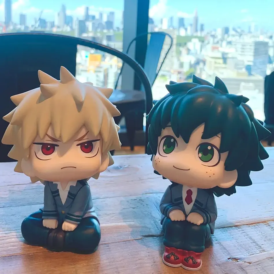 Boku No Hero Academia Collectible Model Figure - Midoriya Izuku, Bakugo Katsuki, Todoroki Shoto 10cm Anime Action Figures - Party Gift for Anime Fans (Home & Festive Party Supplies), Collectible Toy