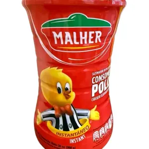 MALHER Chicken Bouillon - Instant Chicken Seasoning - Plastic Bottle - Versatile for Soups, Stews & Sauces - Made with Chicken Stock - Taffy