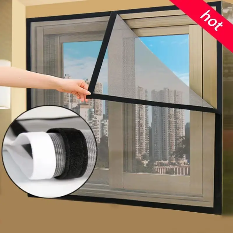 Magic Self-Adhesive Window Mosquito Net, Insect-Proof Screen Mesh for Windows, Summer Protection, Easy Window-Mounted Design