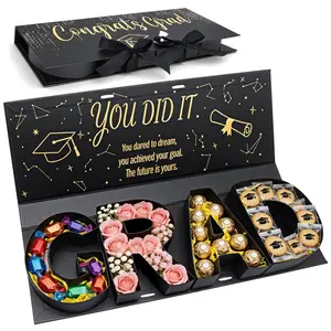 2026 Gift Box for Graduates, Shape Fillable Cardboard Box, DIY Creative Gift Box for Graduates, Snack and Gift Packaging, Graduation Gift Wrapping