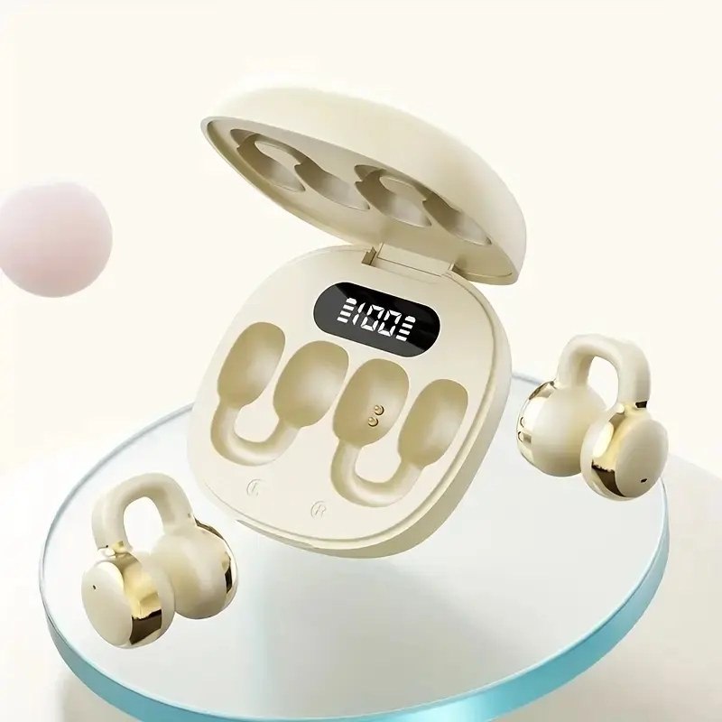 Wireless Earbuds, Sport Ear Buds, Stylish & Duraible, Fashionable Earbuds, Durable Headphone, Perfect for Travel & Workouts, Type-C Charging, Mics, Ideal for Music Lovers & Fitness Enthusiasts