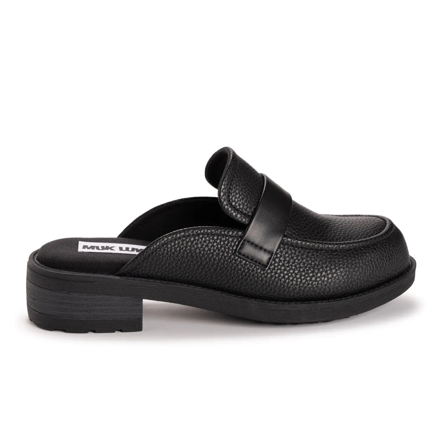 Muk Luks Women's Vivian Flat-Heeled Mules - Easy Slip-On Block-Heeled Clogs with Foam Cushioning Shoe