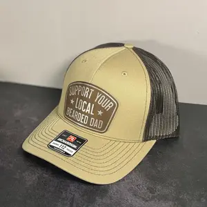 Support Your Local Bearded Dad Leather Patch Hat