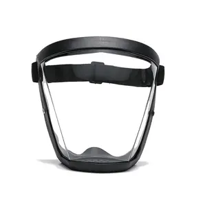 Adjustable Head-mounted Super Protective Face Shield - Scratch-resistant Transparent Plastic Panel, Lightweight Breathable Facial Guard for Industrial Processing, Household Cleaning | Home Supplies Apartment Accessories