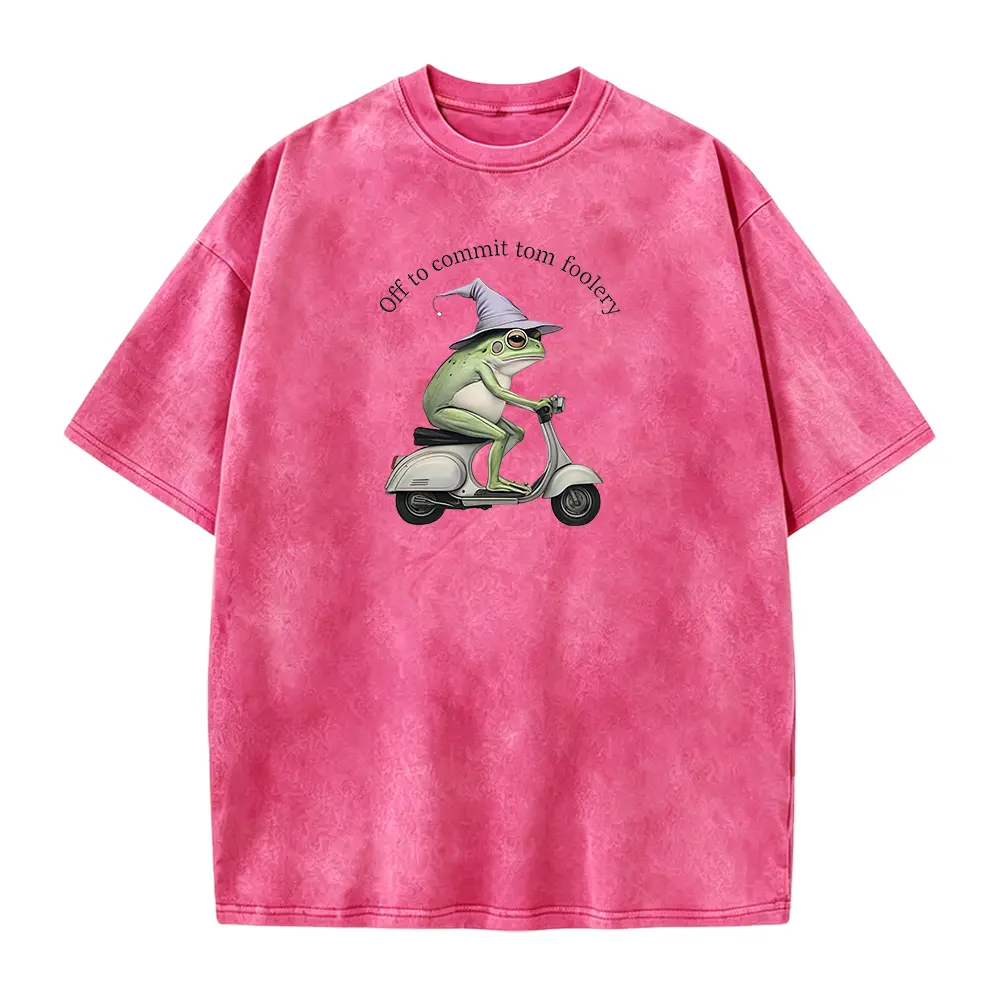 Washed T-shirt-Red
