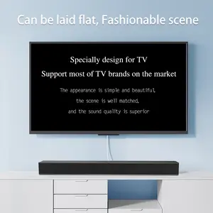 Sound Bars For TV, Wireless Bluetooth 5.3 Sound Bar TV Speaker, TV Audio 3 Equalizer Modes, Opt/AUX/HD(ARC) Connection, DSP Bass Stereo Audio With Remote Control, Wall Mountable For Home, TV, PC