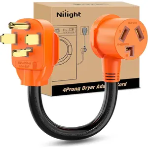 Nilight 30 Amp to 30 Amp 4 Prong  Dryer Adapter Cord
