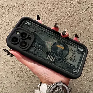A Banknote-Patterned Phone Case Designed for Comprehensive Drop Protection, Compatible with iPhone 17 E Air Pro ProMax iPhone16 15 14 Plus 13 12 Mini 11 X XS XR