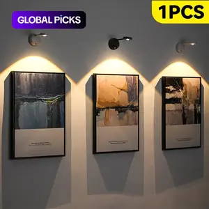 Rechargeable Motion Sensor LED Wall Light, Multi-Purpose Wireless Wall-Mounted Induction Lamp, Night Light for Gallery, 1200mAh LED Light for Stairs, Hallway, Corridor, Living Room and Bedroom Decor, Indoor Room Light, Decorative Wall Light