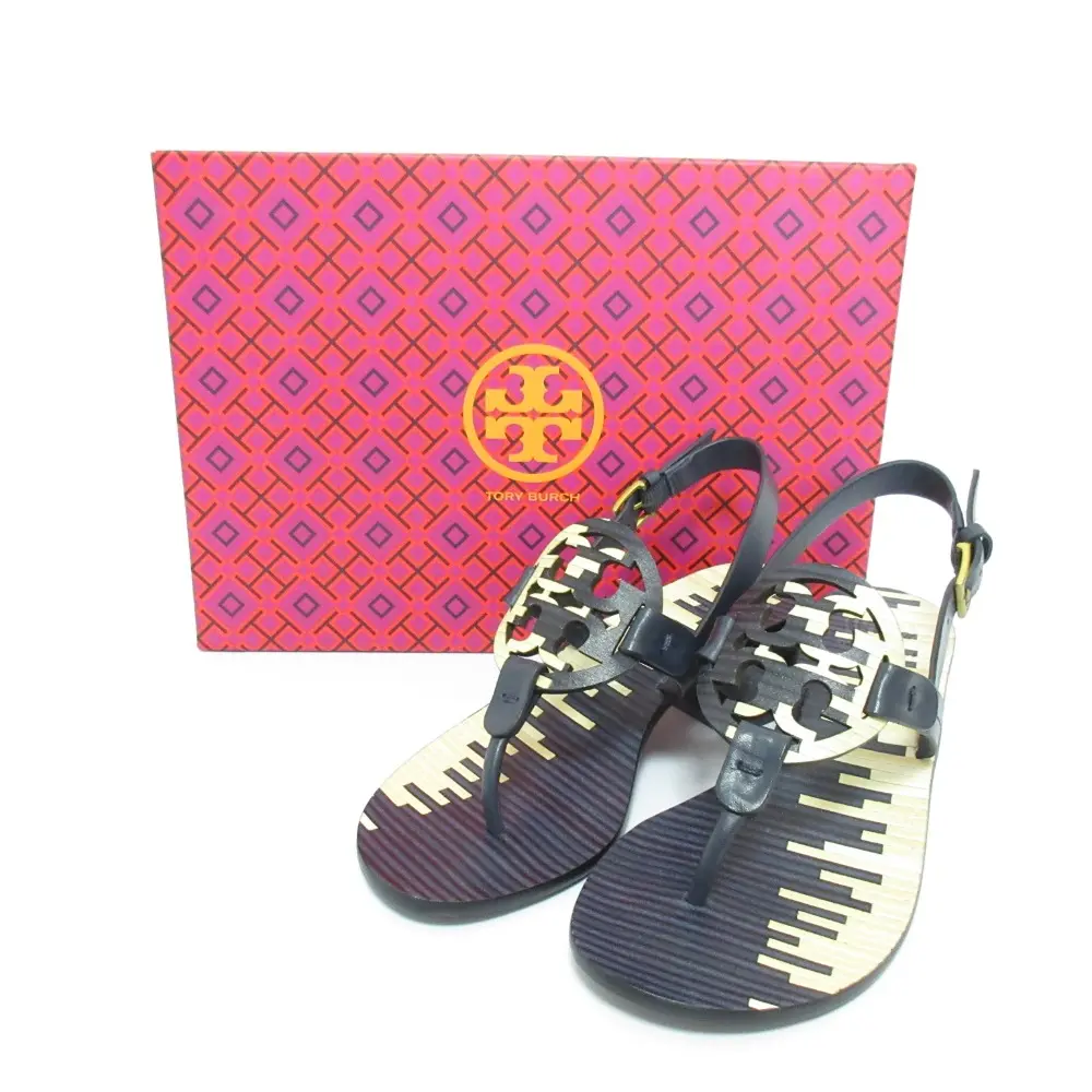 Pre-owned Tory Burch Others Small Leather Goods Miller 45mm thong sandals