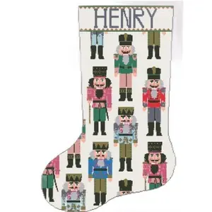 Needle & Paint Co. 23” Needlepoint Canvas Hand Painted Nutcracker Stocking