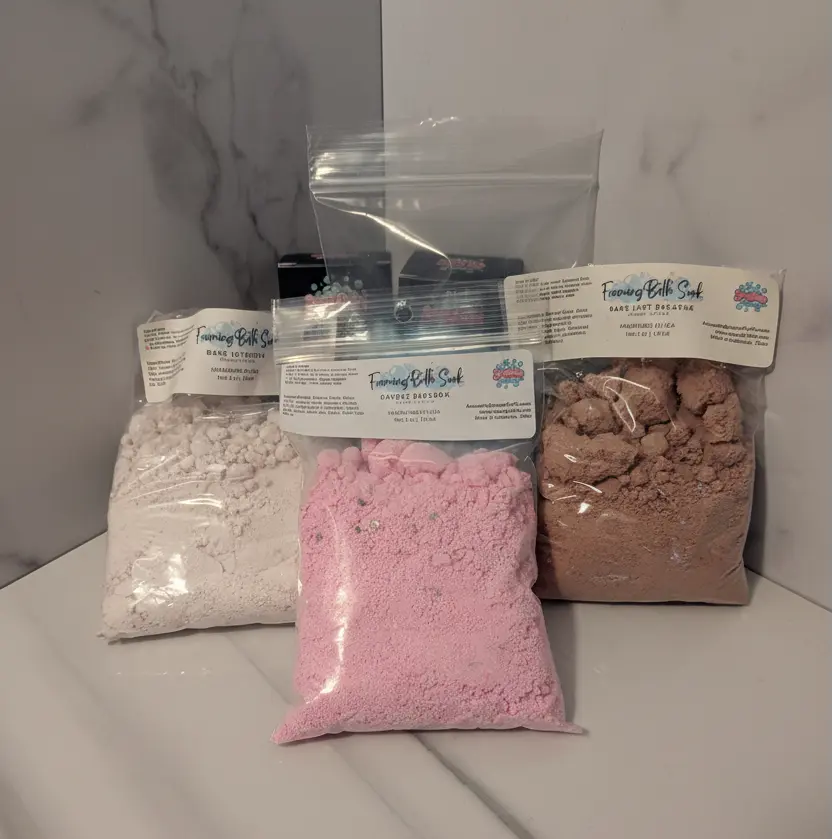 Foaming Bath Soak Gift Set — Eczema-Friendly Bath Powder for Kids & Sensitive Skin