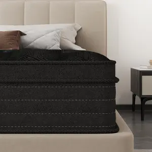 Grymtex 12/14 Inch T/F/Q/K Hybrid Mattress Medium Firm Support Relieve Back Pain Skin-Friendly Orthopedic Memory Foam Easy Setup In A Box Sweet Dream