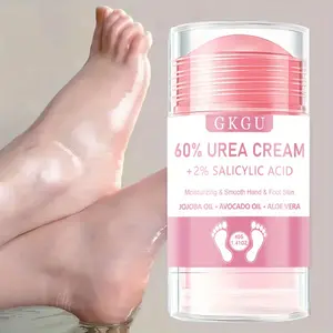 [Hydrating Urea Cream] 60% Urea & Salicylic Acid Hand & Foot Cream, Foot Care Cream - 40g Hydrating Moisturizer for Dry Light Beige, Men & Women, Fragrance-Free Formula for Hands, Feet, Sleek Packaging