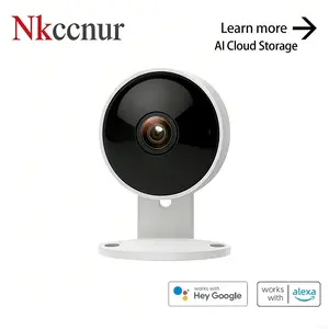 NKccnur PRO Home Security Surveillance Camera, 1pc, Wi-Fi Smart AI Home Camera, supports one-touch911alarm system, 2-way audio, two-way speaker, supports voice intercom, animal/human intelligent detection, high-definition display, motion detection alarm，
