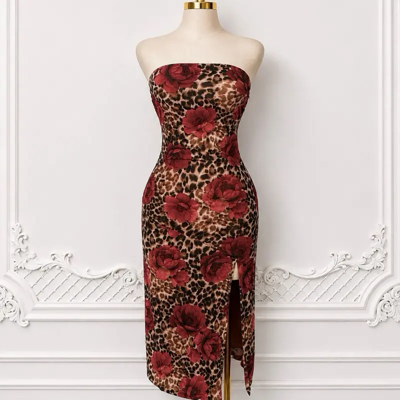 Cheetah Rose Dress