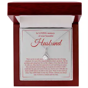 Keep Your Husband’s Spirit Near With This Sterling Silver Necklace, A Heartfelt Tribute To Honor His Life And Eternal Bond Forever - AB29