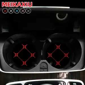 Car Coaster, Car Cup Holder Coaster, Universal Car Interior Anti-slip Mat, Car Interior Accessories for Women & Men