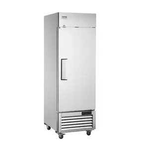 VEVOR Commercial Freezer 19.32 Cu. ft, Reach In 27 W Upright Freezer Single Door, Auto-Defrost Stainless Steel Reach-in Freezer with 4 Adjustable Shelves, -13 to 5 Temp Control, LED Light, 4 Wheels