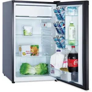 Avanti  43 CF Counterhigh Refrigerator - Glass Shelf, Black