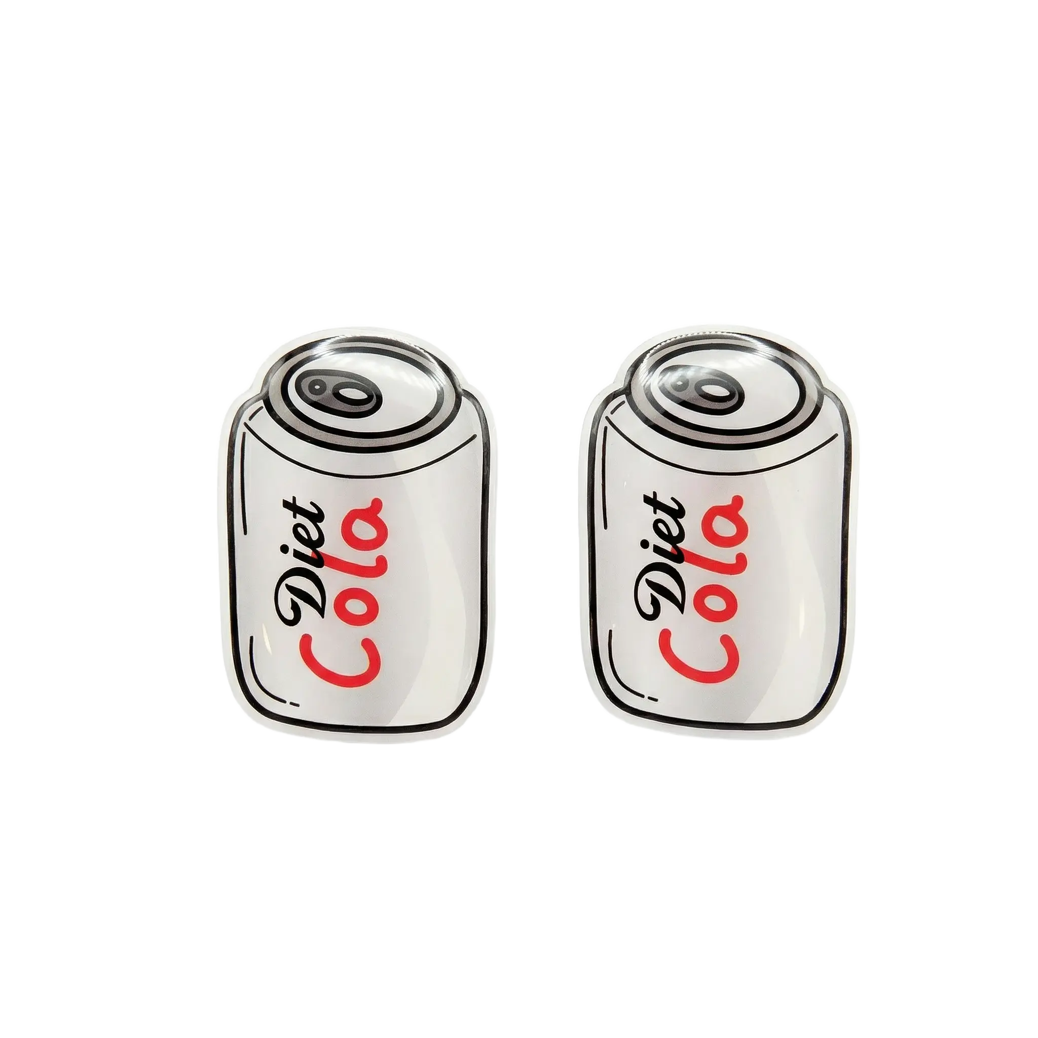 Plastic Diet Cola Can Stud Earrings, Fashion Costume Jewelry Accessories