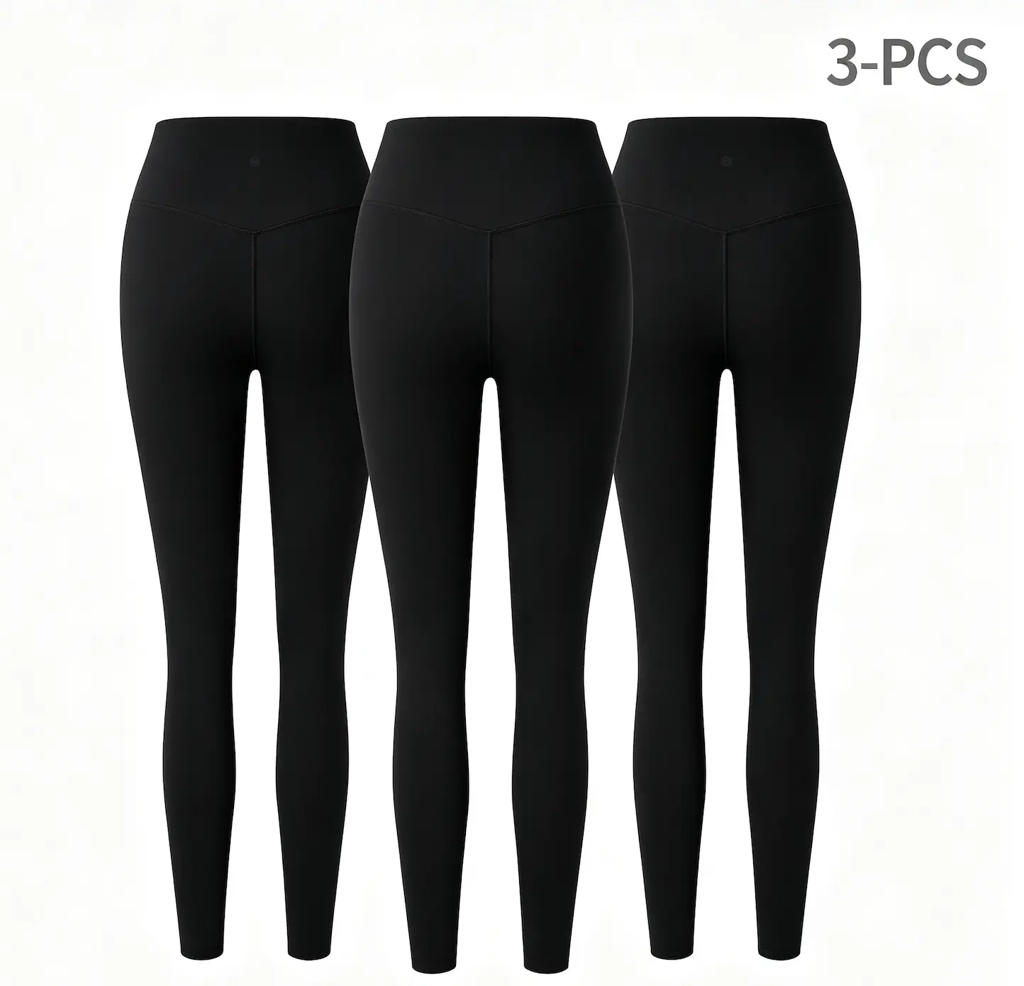 [3-PCS] Colorfulkoala Dreamlux No FrontSeam Leggings for Women, High WaistedButtery Soft Yoga Pants 25/28" Inseam