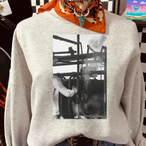 Brand em Crewneck & T-shirt, Western cowboy Graphic Hoodie, Trending western Graphic Hoodie, Western Boutique, Handmade, cowboy stuff, western sweatshirt, Outdoorsy gifts Oversized