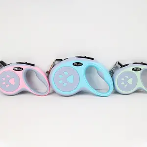 Pet dog automatic dog leash retractable two-color dog leash dog walking pet supplies beautiful fashionable multi-color