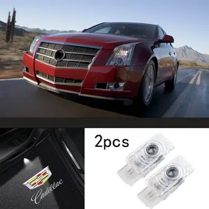 2 Pcs LED Interior Sticker Light, Interior Car Lights, Car Interior Lighting, Fit Cadillac SRX/ATS-L/XT5/XT6/XTS/CTS/CT6/XT4 CREE Chip Super Bright 12V Energy Saving Temp Resistant Plug & Play No Drilling Waterproof Dustproof Durable Eco-friendly