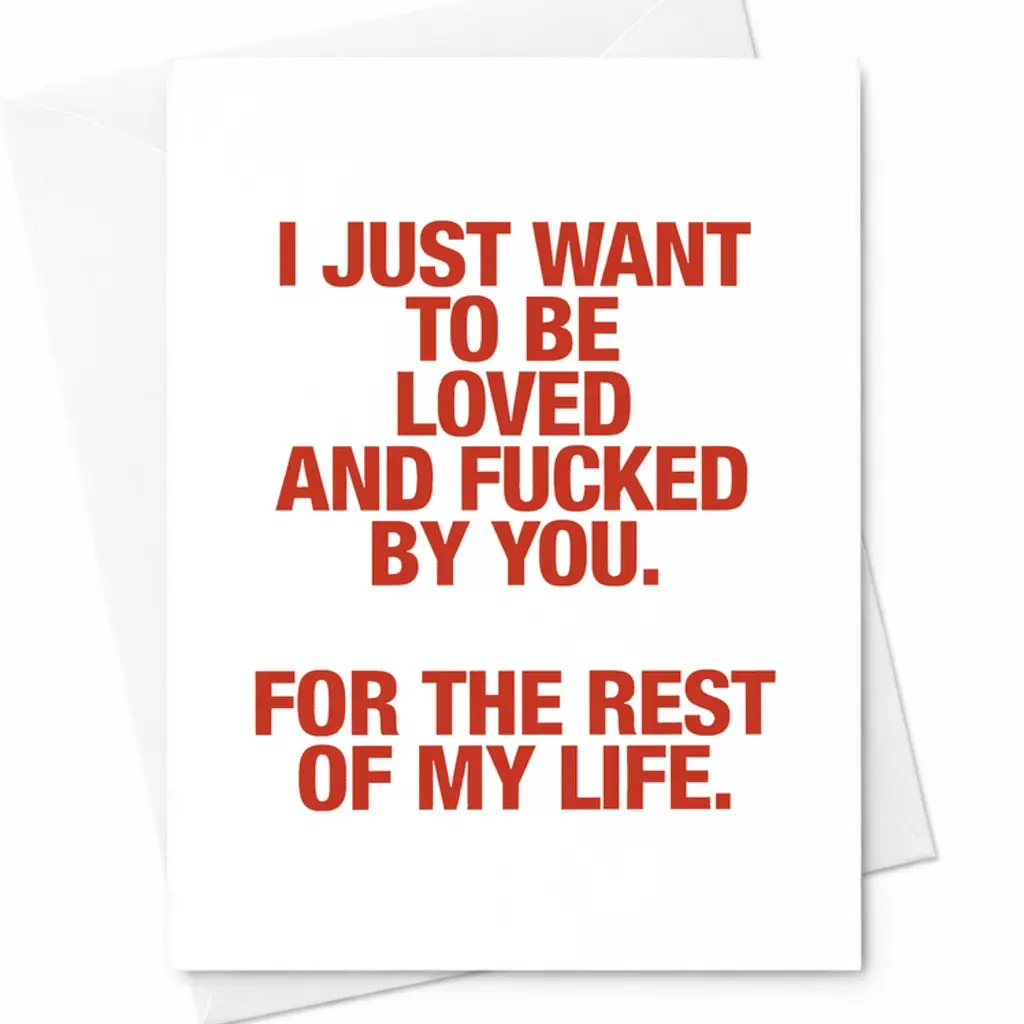 Funny Romantic Anniversary Card - Love Card For Partner C-79