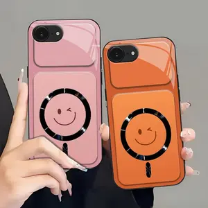 Winking Smiley MagSafe Compatible Case with Glossy Camera Lens Protection  for [iPhone 16e] 952