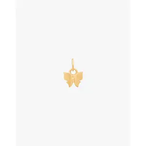 KJC Petite Gold Butterfly Charm in Yellow Gold